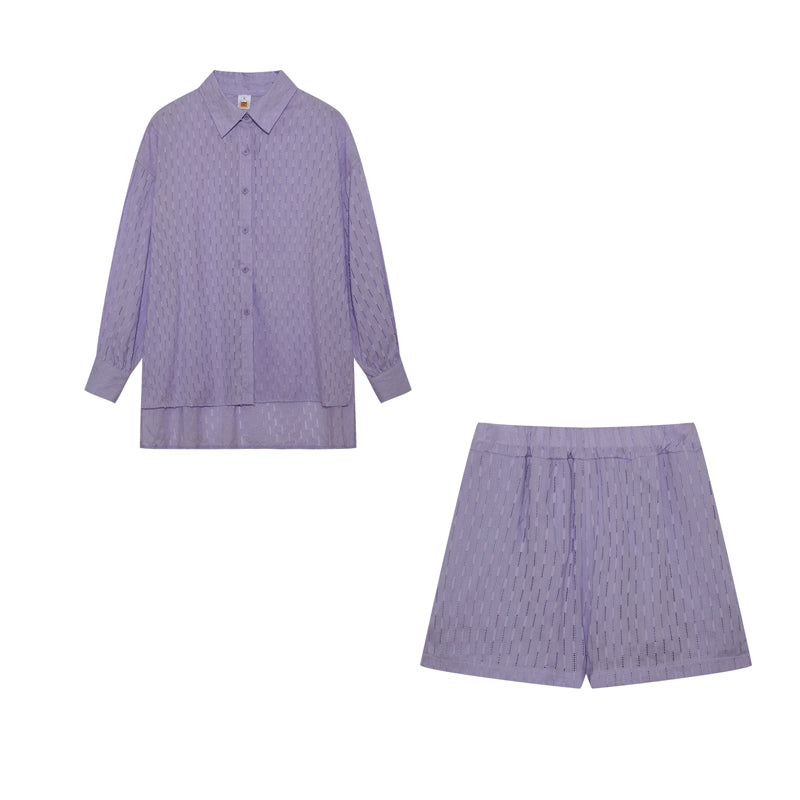 Hazel | Chic Shirt & Shorts Set ( Almost out of stock)