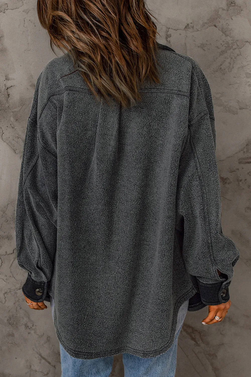 Elegant Jacket with Contrast Trim and Collar