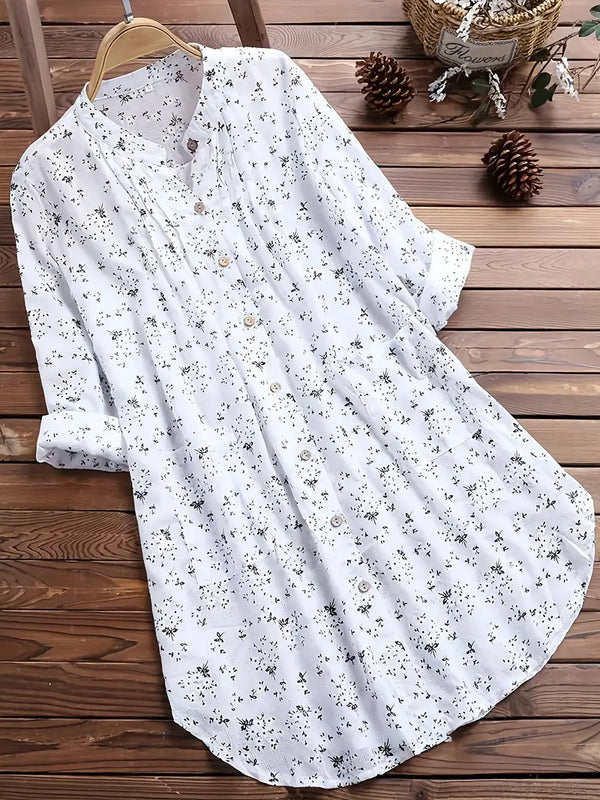 Lightweight Shirt with Floral Design