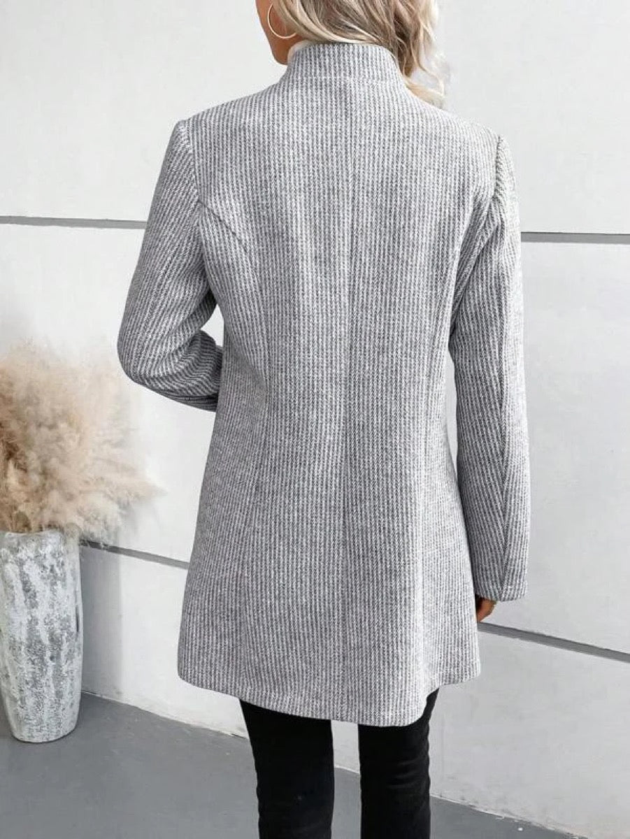 Lightweight grey long sleeve jacket for autumn days