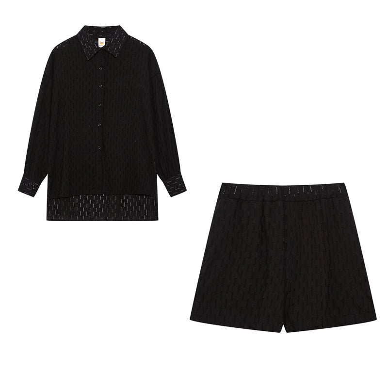 Hazel | Chic Shirt & Shorts Set ( Almost out of stock)