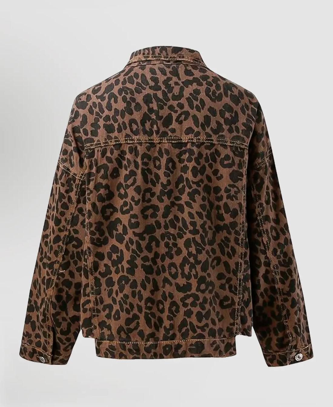 Striking Jacket with Leopard Print