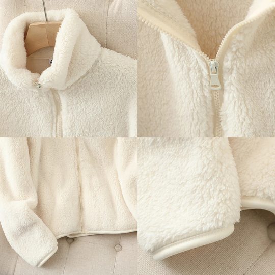Spacious Jacket with Closure for Comfortable Style