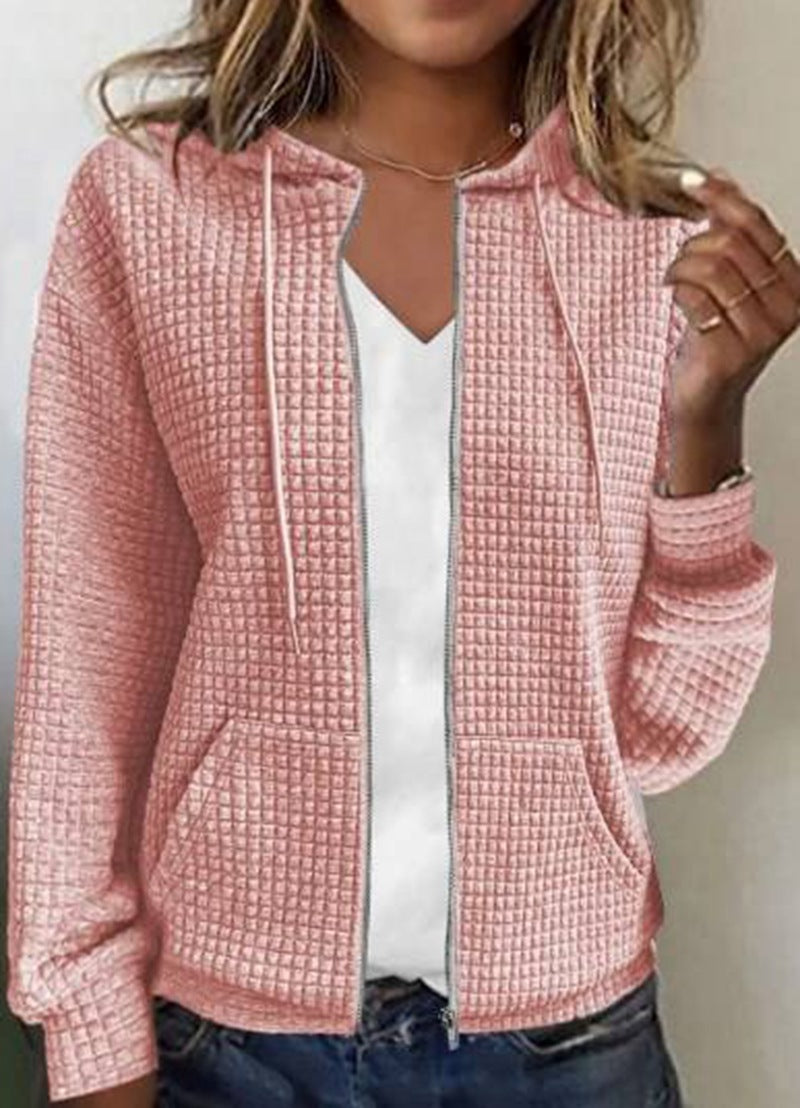 Jacket with Zipper and Convenient Pockets
