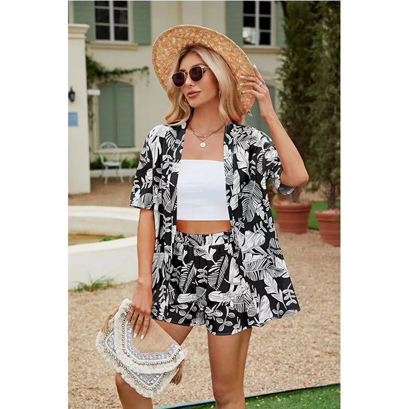 Emily | Summer Casual Shirt Two Piece Set