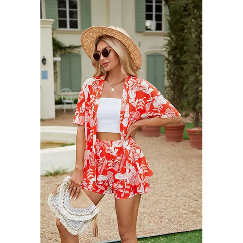 Emily | Summer Casual Shirt Two Piece Set