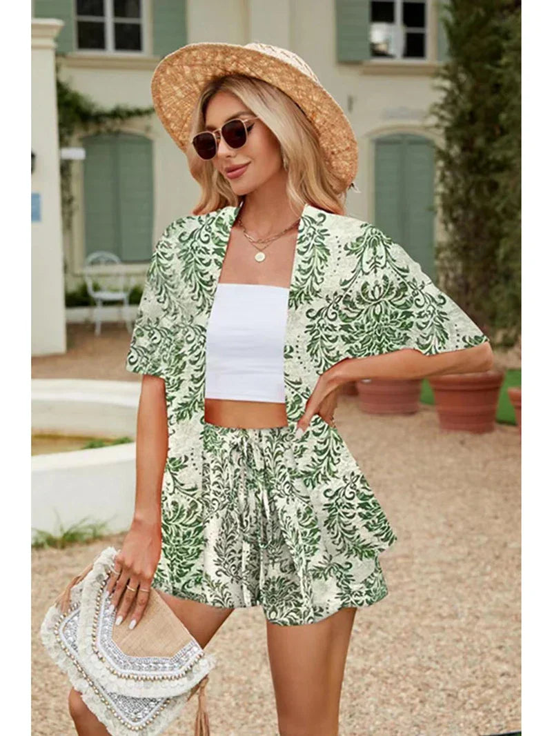 Emily | Summer Casual Shirt Two Piece Set