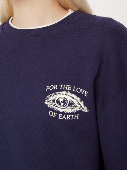 The Earth Day Sweatshirt in Night Sky