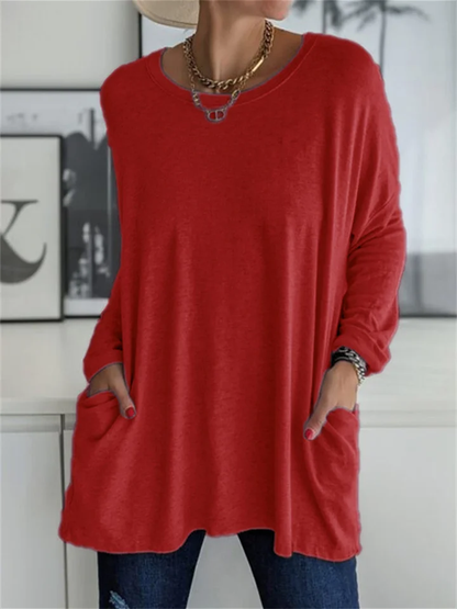 Women's Crew Neck Long Sleeve T-Shirt