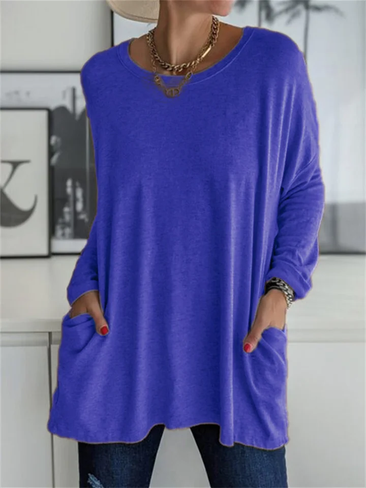 Women's Crew Neck Long Sleeve T-Shirt