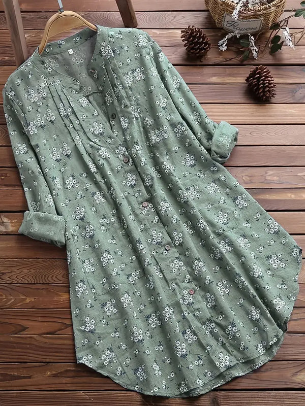 Lightweight Shirt with Floral Design