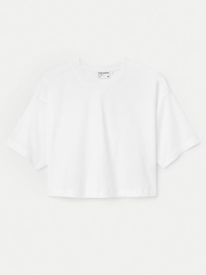 The Cropped Boxy T-Shirt in Bright White