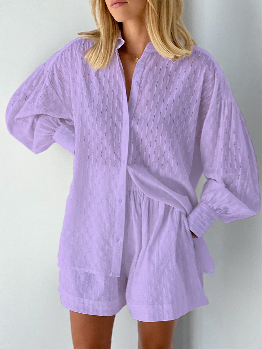 Hazel | Chic Shirt & Shorts Set ( Almost out of stock)