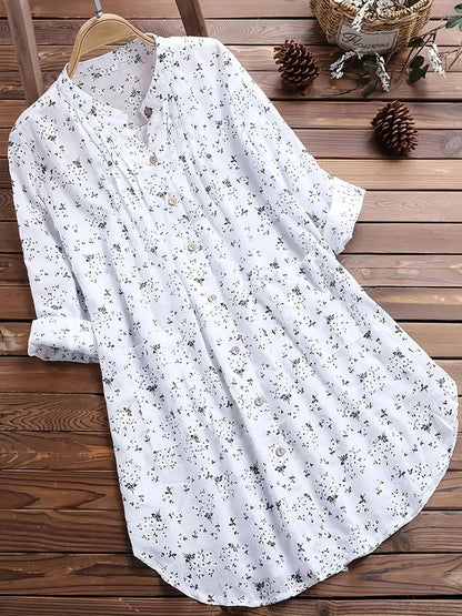 Lightweight Shirt with Floral Design