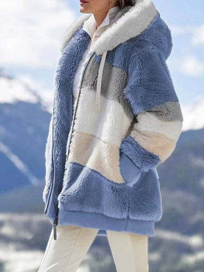 Marion - Cozy Hooded Jacket with Bright Design