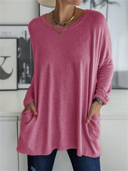 Women's Crew Neck Long Sleeve T-Shirt
