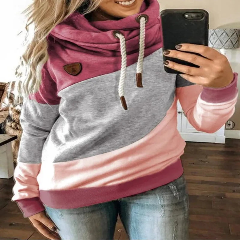Sporty Sweatshirt with Hood and Long Sleeves for Relaxation