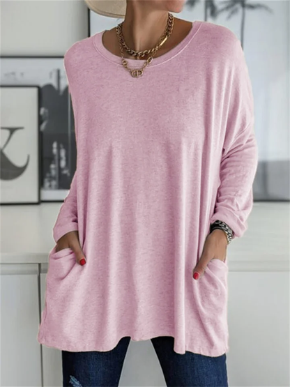 Women's Crew Neck Long Sleeve T-Shirt