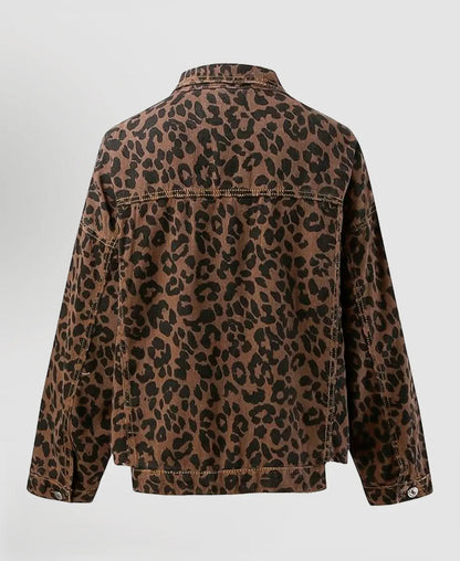 Striking Jacket with Leopard Print