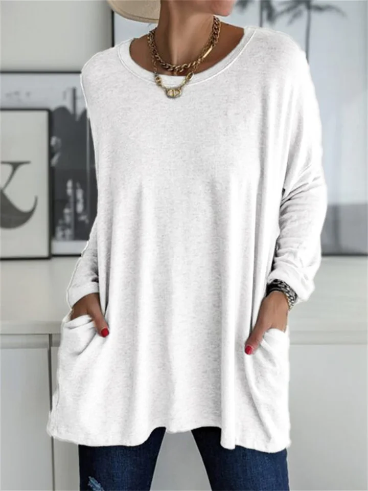 Women's Crew Neck Long Sleeve T-Shirt
