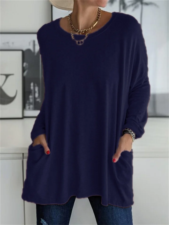 Women's Crew Neck Long Sleeve T-Shirt