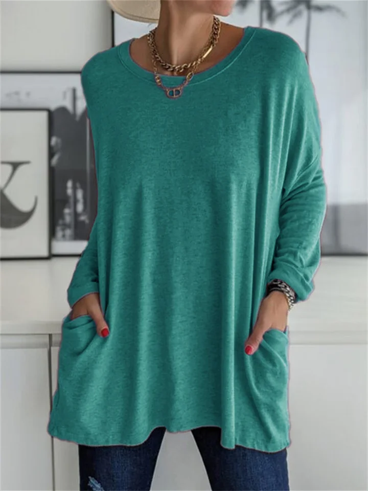 Women's Crew Neck Long Sleeve T-Shirt