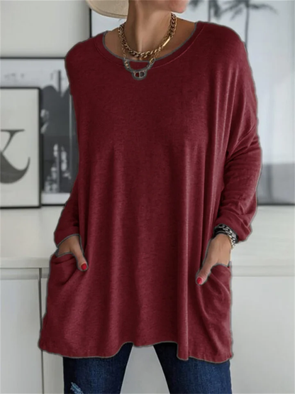 Women's Crew Neck Long Sleeve T-Shirt