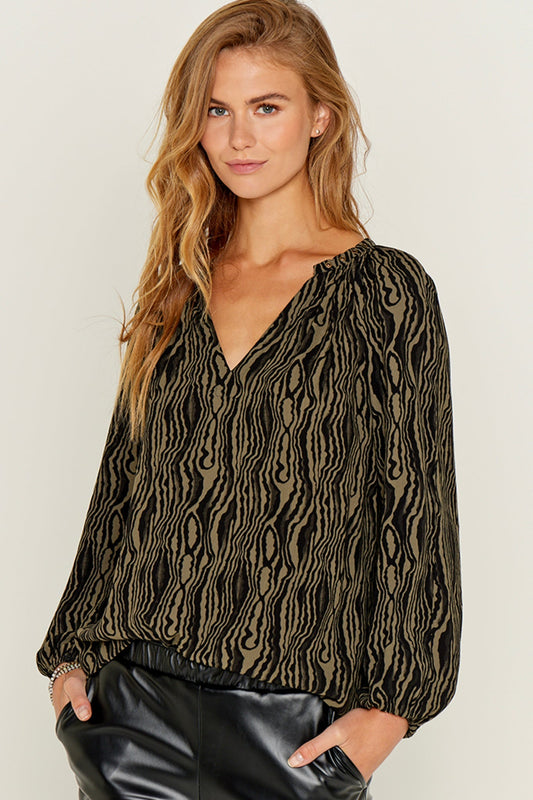 Five Jeans Shirt BICHE Pull-On Khaki