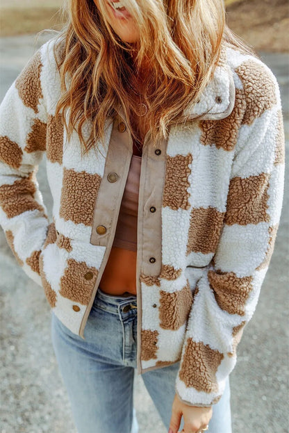 Modern Jacket with Fastenings and Pockets