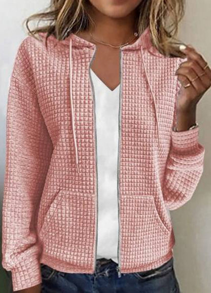 Jacket with Zipper and Convenient Pockets