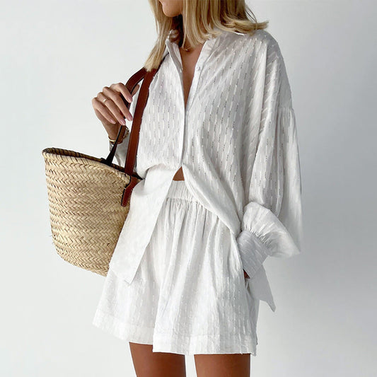 Hazel | Chic Shirt & Shorts Set ( Almost out of stock)